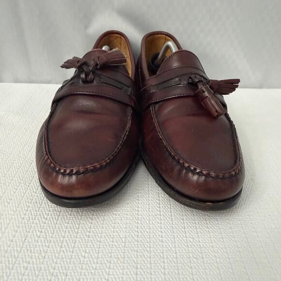 FootJoy Loafers Mens Size 11.5 D Brown Leather Vintage Tassel Dress Made In USA main image 9